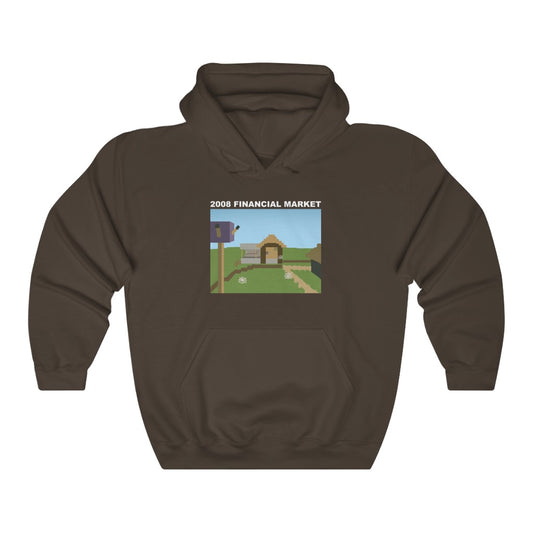 "2008 FINANCIAL MARKET" minecraft village hoodie