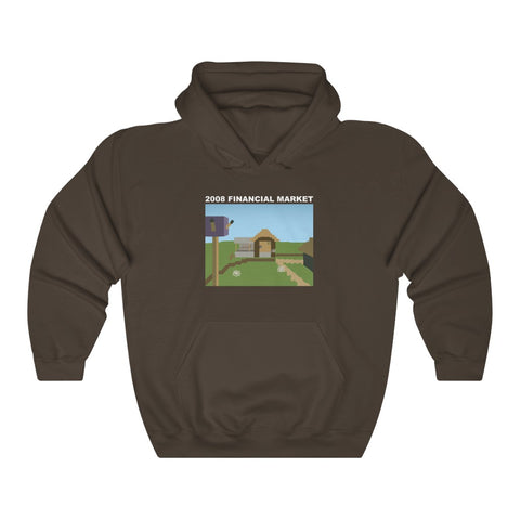 "2008 FINANCIAL MARKET" minecraft village hoodie