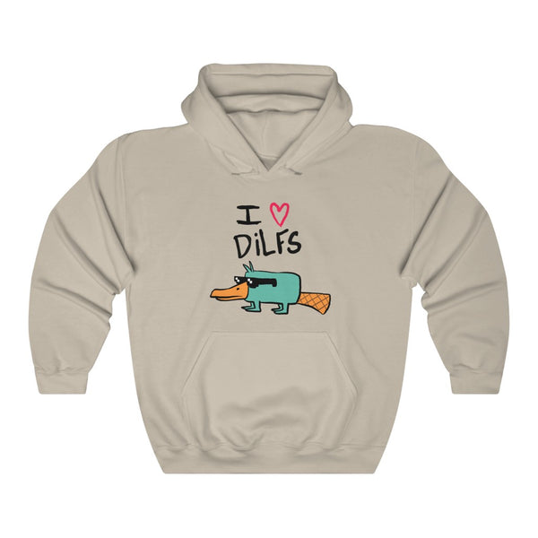 "I LOVE DILFS" perry the platypus hoodie