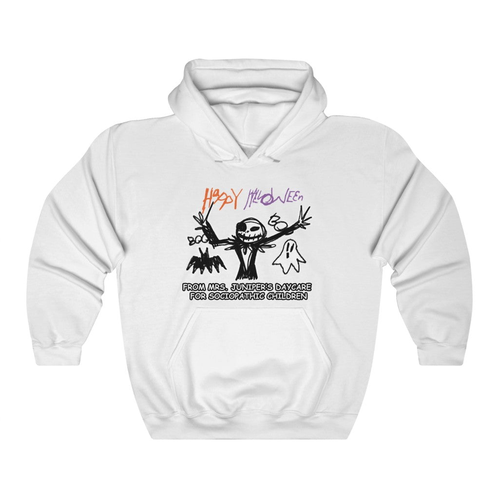 "HAPPY HALLOWEEN" daycare for sociopathic children hoodie
