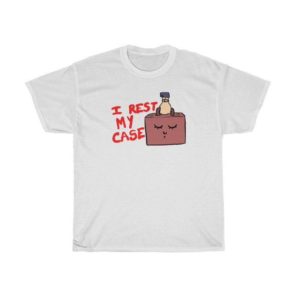 "I Rest My Case" sleeping briefcase t