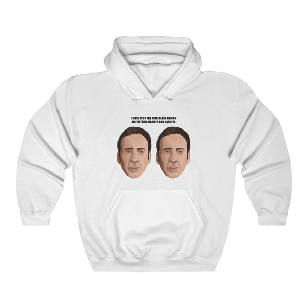 "Spot The Difference" nicolas cage hoodie
