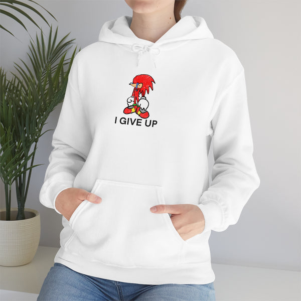 "I GIVE UP" sad knuckles hoodie