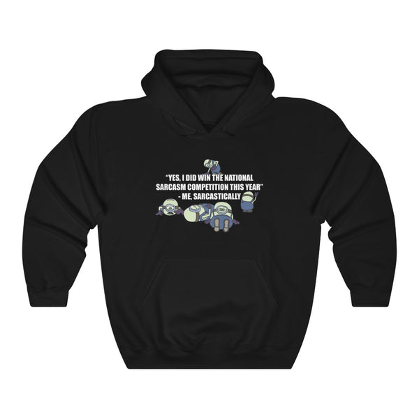 National Sarcasm Competition sickly minion hoodie