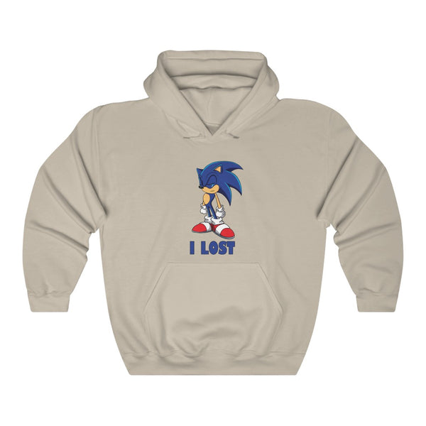 "I LOST" sad sonic the hedgehog hoodie