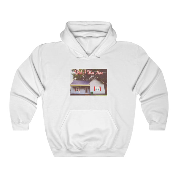 "Wish I Was Here" random location hoodie