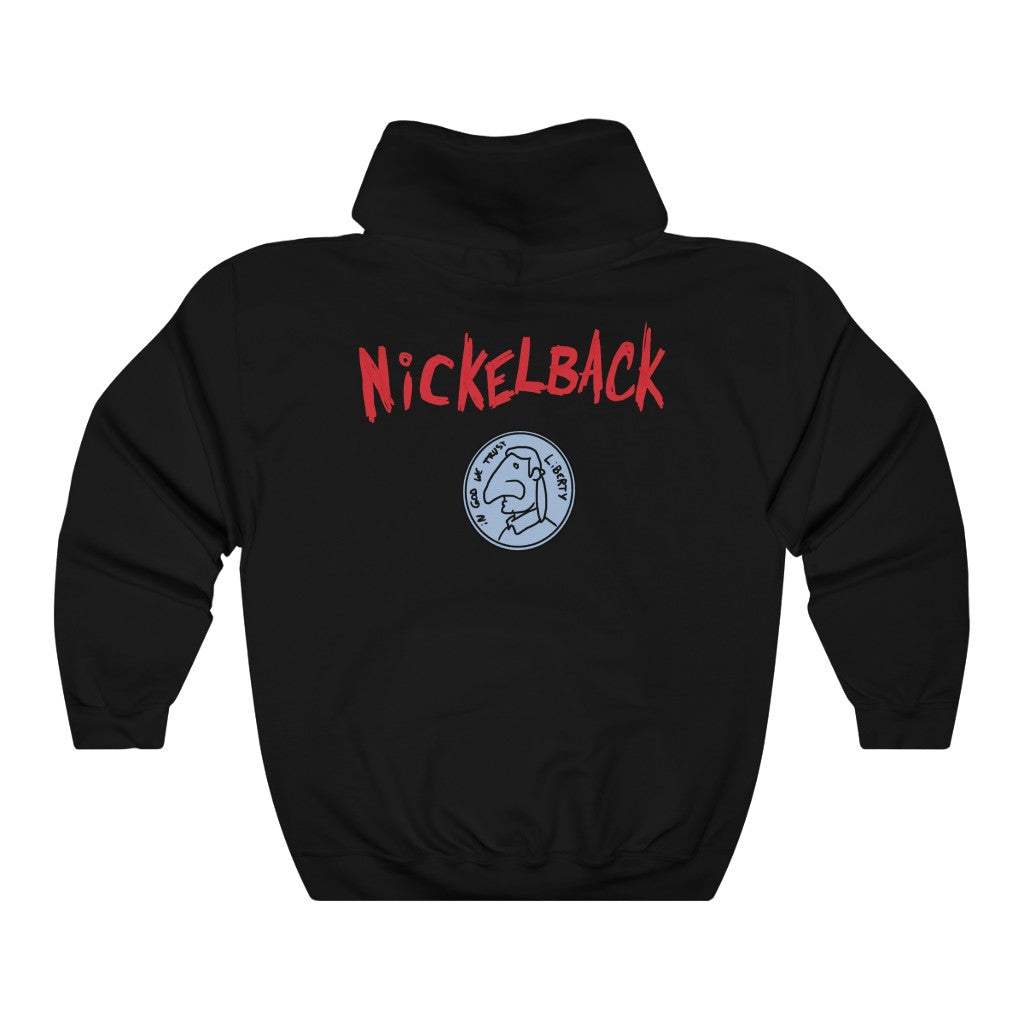 "NICKELBACK" nickel on back hoodie