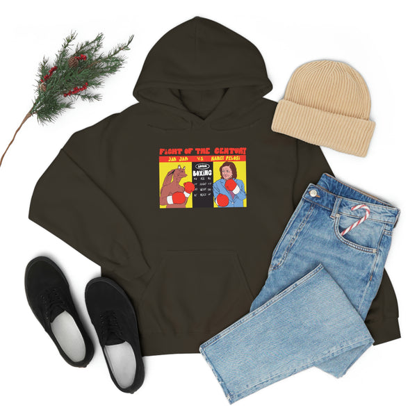"FIGHT OF THE CENTURY" jar jar binks vs. nancy pelosi boxing hoodie