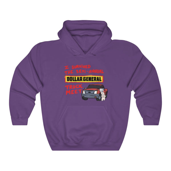 "I Survived The Semi-Annual Dollar General Truck Meet" hoodie