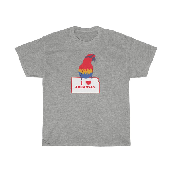 "I Love Arkansas" kansas parrot t