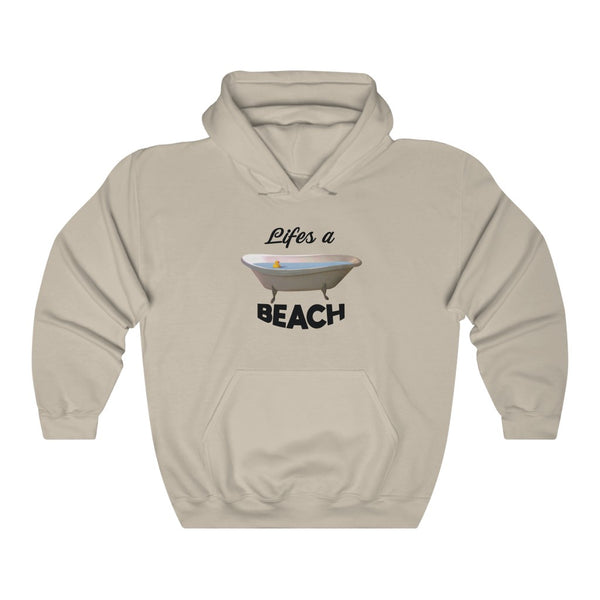"Life's A Beach" bathtub hoodie