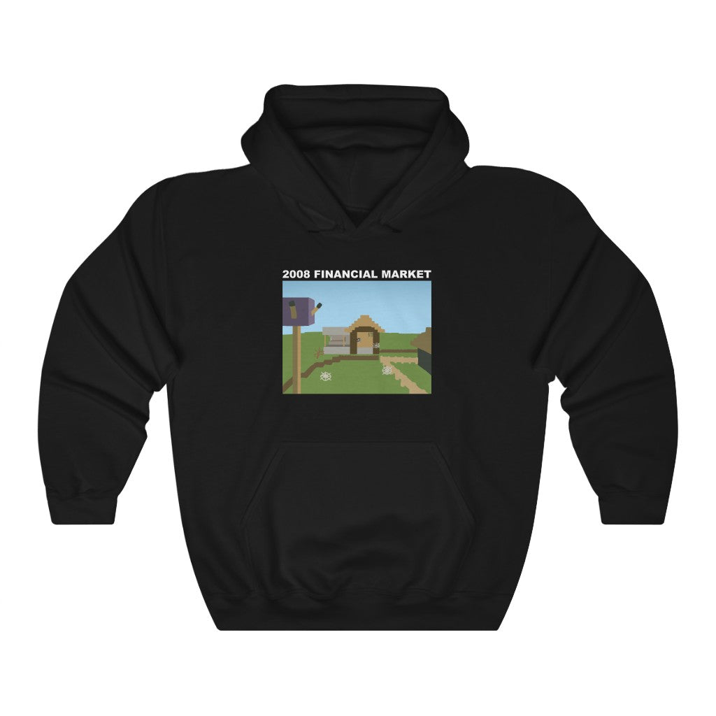 "2008 FINANCIAL MARKET" minecraft village hoodie