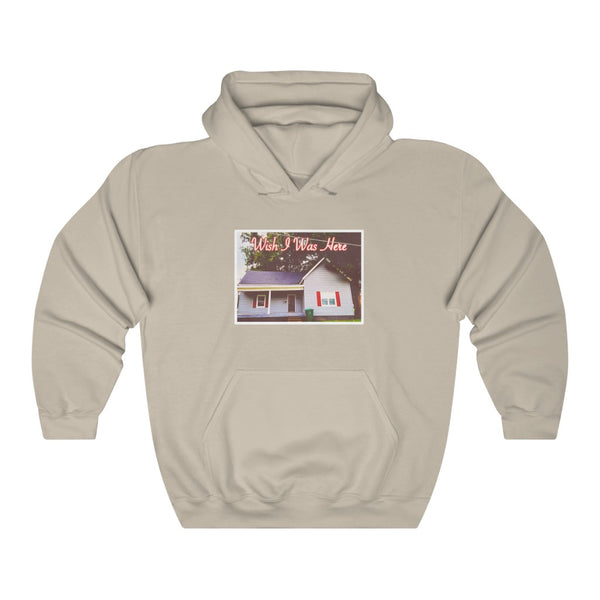 "Wish I Was Here" random location hoodie