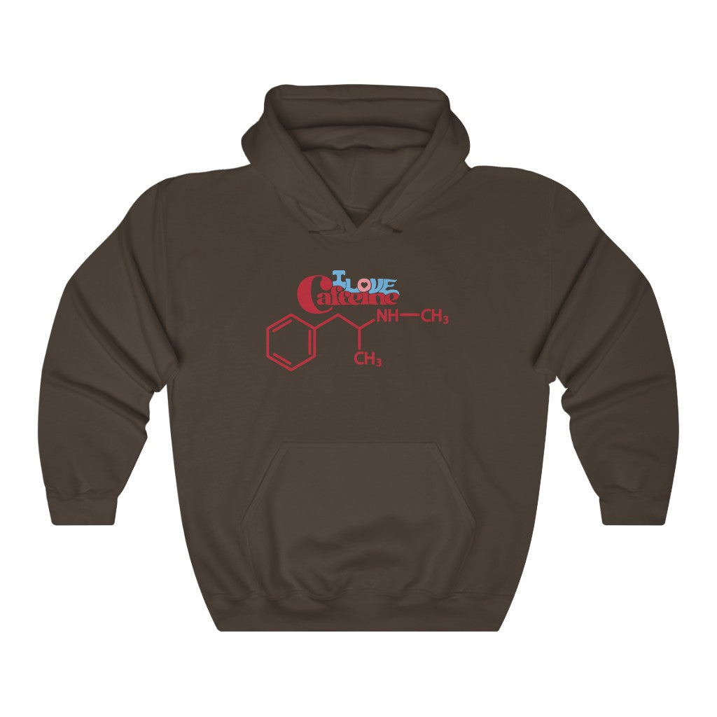 "I Love Caffeine" meth molecule hoodie