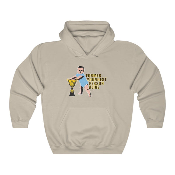 "FORMER YOUNGEST PERSON ALIVE" hoodie