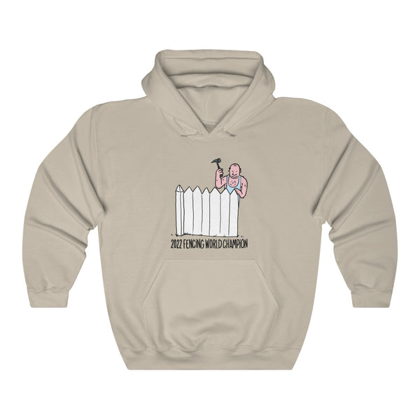 "2022 Fencing World Champion" fence builder hoodie
