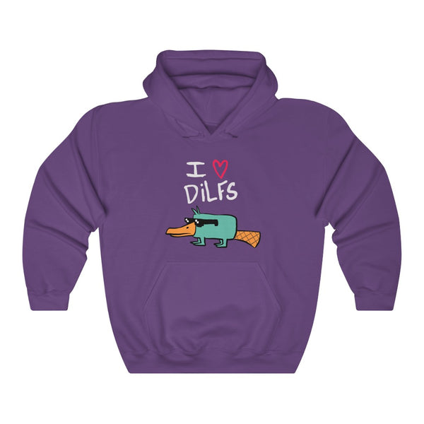 "I LOVE DILFS" perry the platypus hoodie