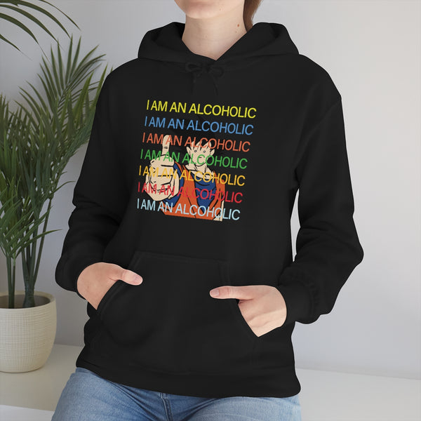 "I AM AN ALCOHOLIC" goku hoodie