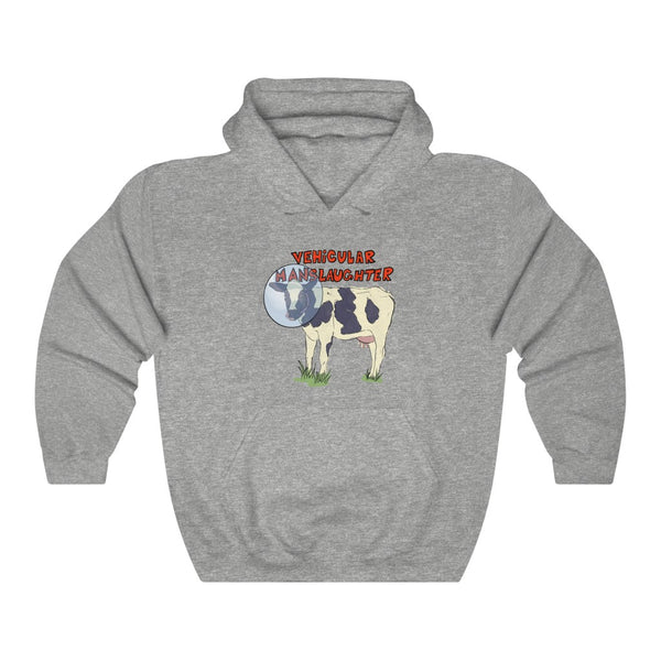 "Vehicular Manslaughter" astronaut cow hoodie