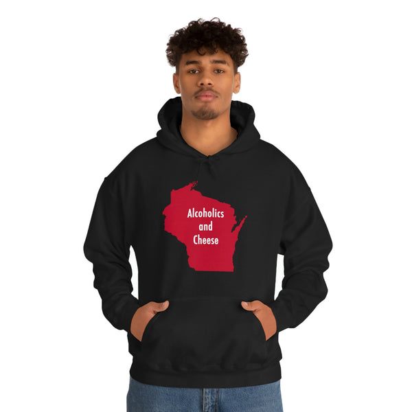 "Alcoholics and Cheese" Wisconsin hoodie