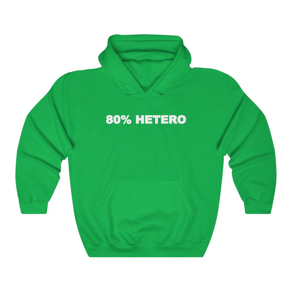 "80% HETERO" hoodie