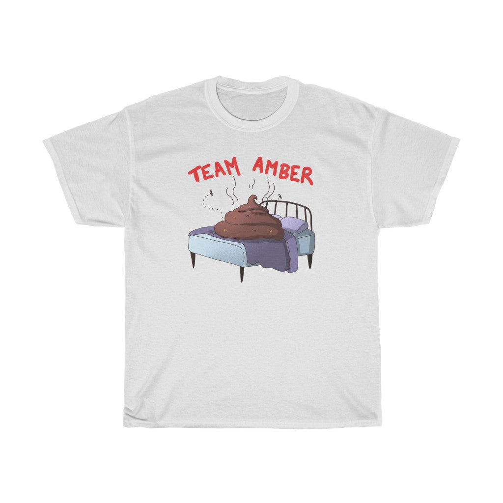 "Team Amber" poop on bed t