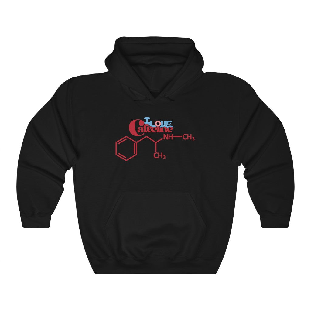 "I Love Caffeine" meth molecule hoodie