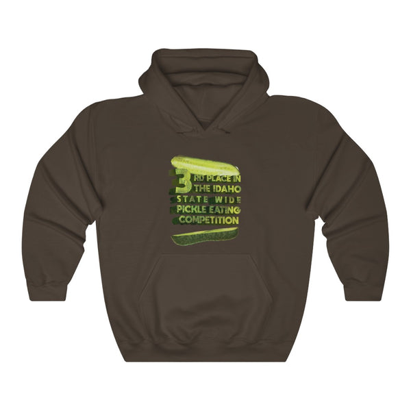 "3RD PLACE IN THE IDAHO STATE WIDE PICKLE EATING COMPETITION" hoodie