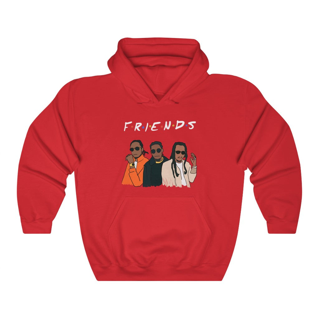 Red friends hoodie hot sale