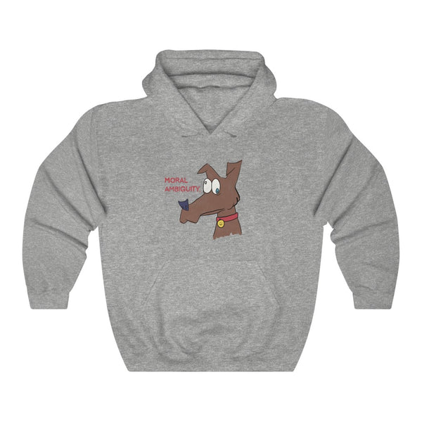"MORAL AMBIGUITY" dog hoodie