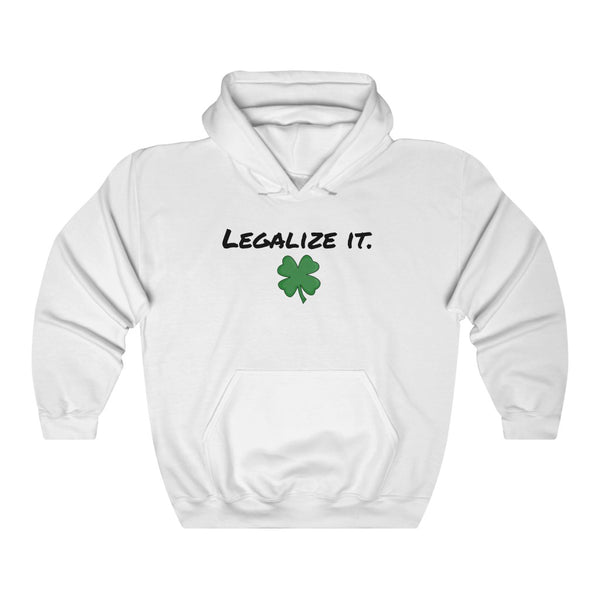 "Legalize It" four leaf clover hoodie