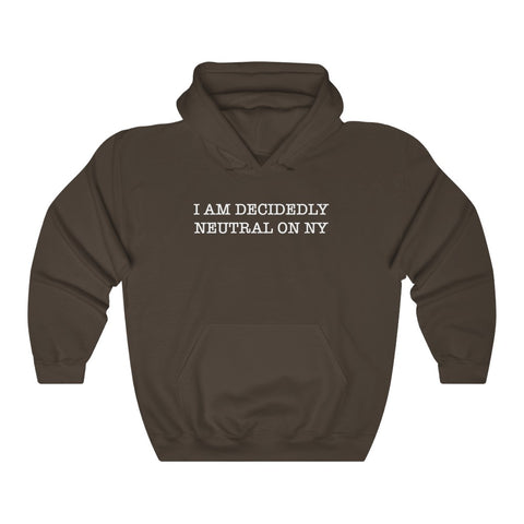 "I Am Decidedly Neutral On NY" hoodie