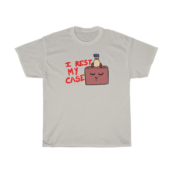 "I Rest My Case" sleeping briefcase t