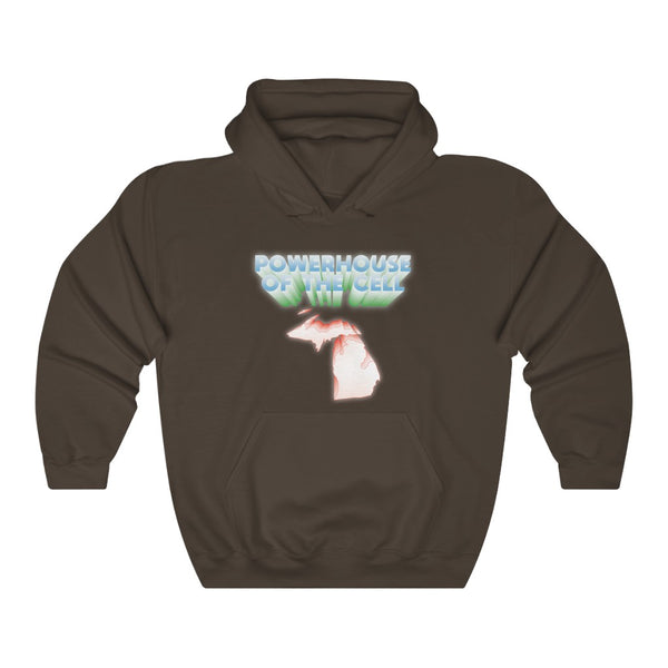 "POWERHOUSE OF THE CELL" michigan hoodie
