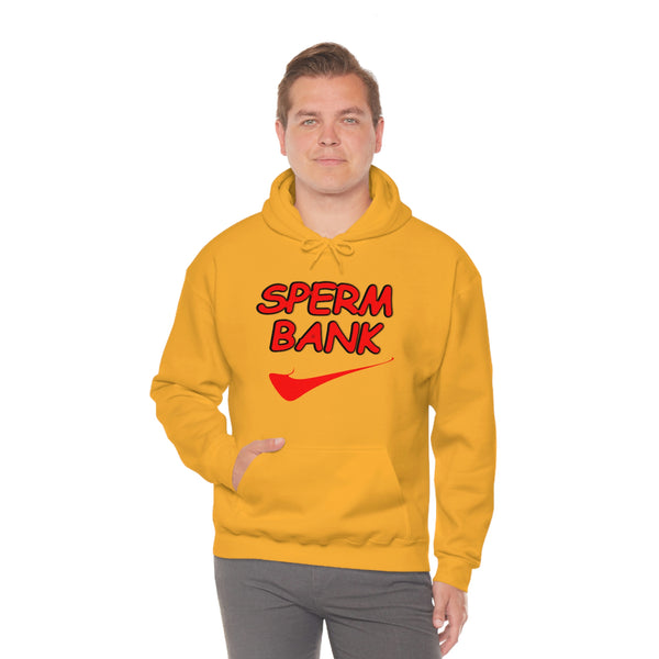 "SPERM BANK" athletic hoodie