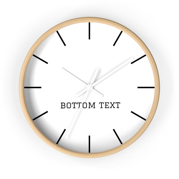 "BOTTOM TEXT" clock