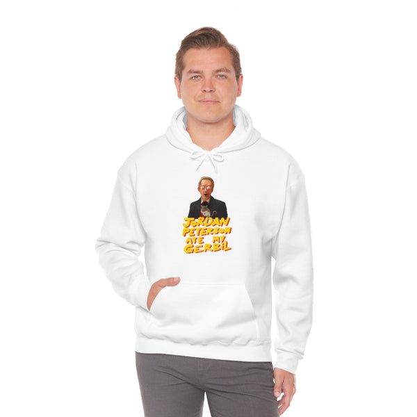 "Jordan Peterson Ate My Gerbil" hoodie