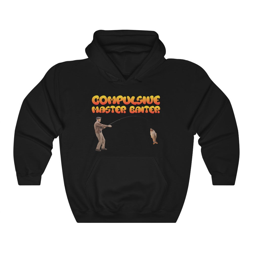 "COMPULSIVE MASTER BAITER" fishing hoodie