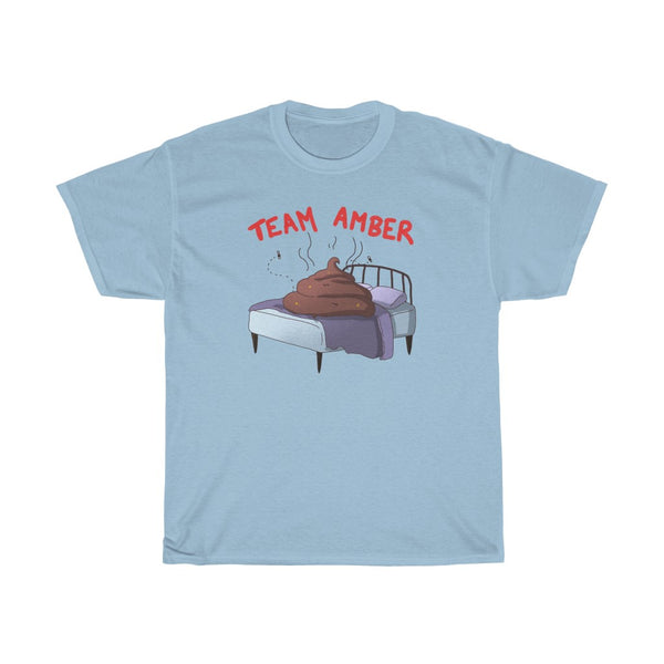 "Team Amber" poop on bed t