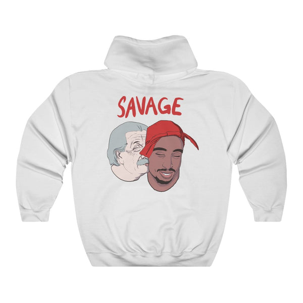 "SAVAGE" albert einstein & tupac shakur hoodie