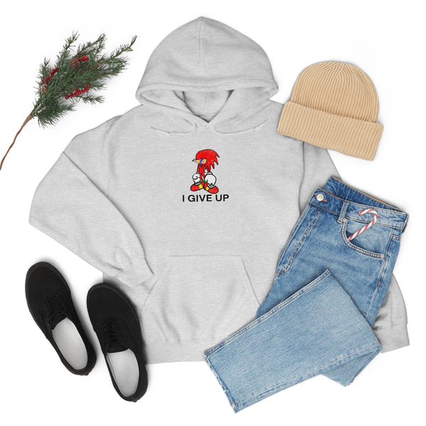 "I GIVE UP" sad knuckles hoodie
