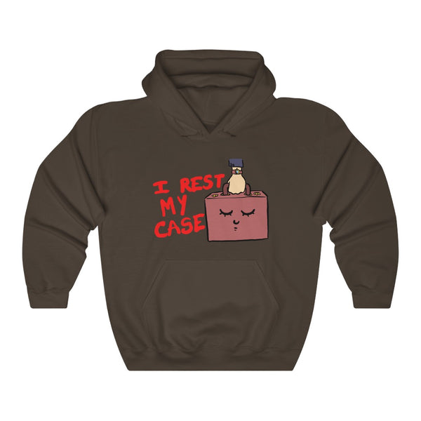 "I Rest My Case" sleeping briefcase hoodie