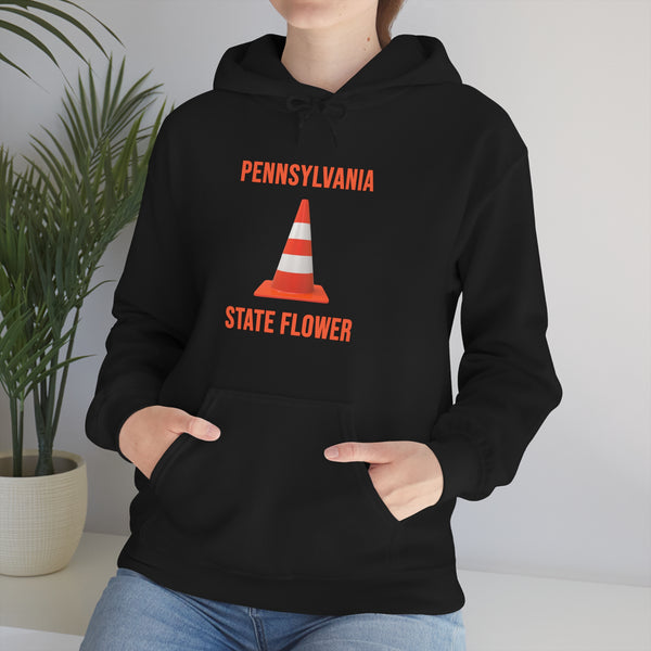 "Pennsylvania State Flower" traffic cone hoodie