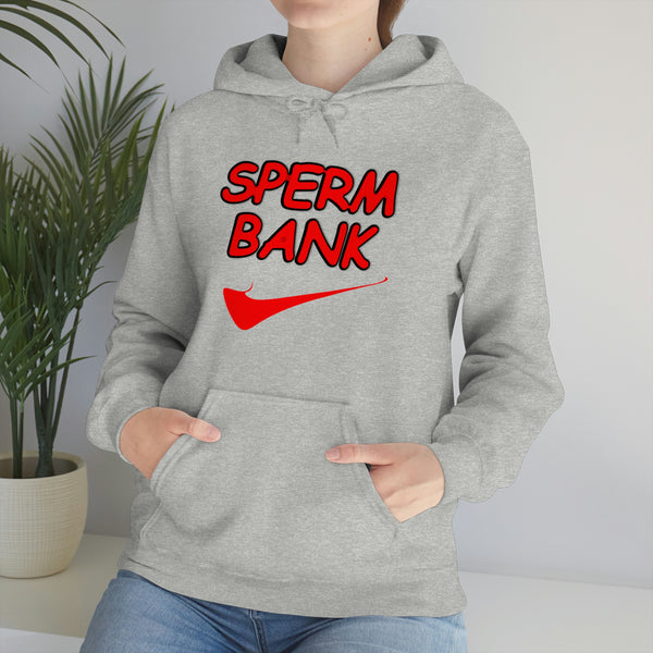 "SPERM BANK" athletic hoodie