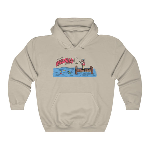 "I Love PHISHING" scammer hoodie