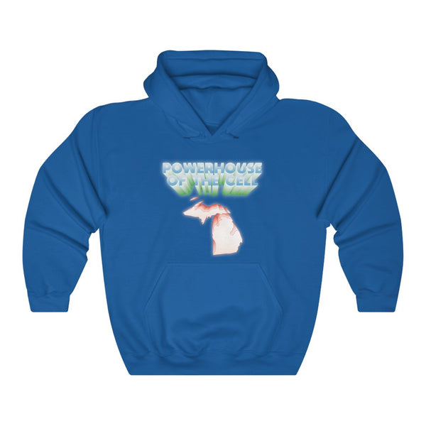 "POWERHOUSE OF THE CELL" michigan hoodie