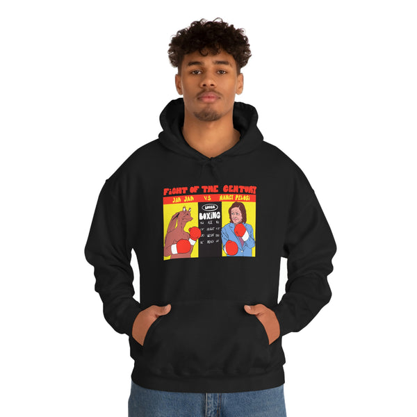 "FIGHT OF THE CENTURY" jar jar binks vs. nancy pelosi boxing hoodie