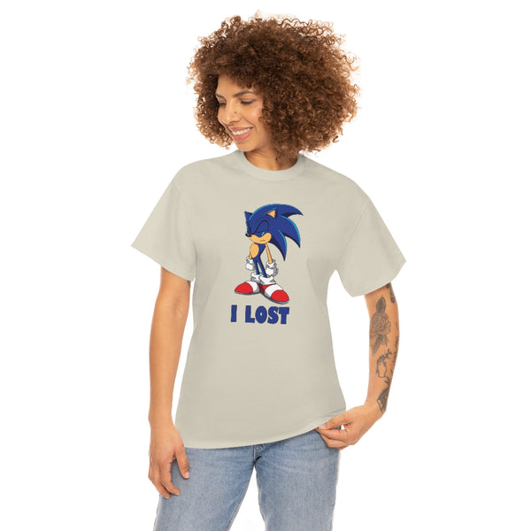 "I LOST" sad sonic the hedgehog t