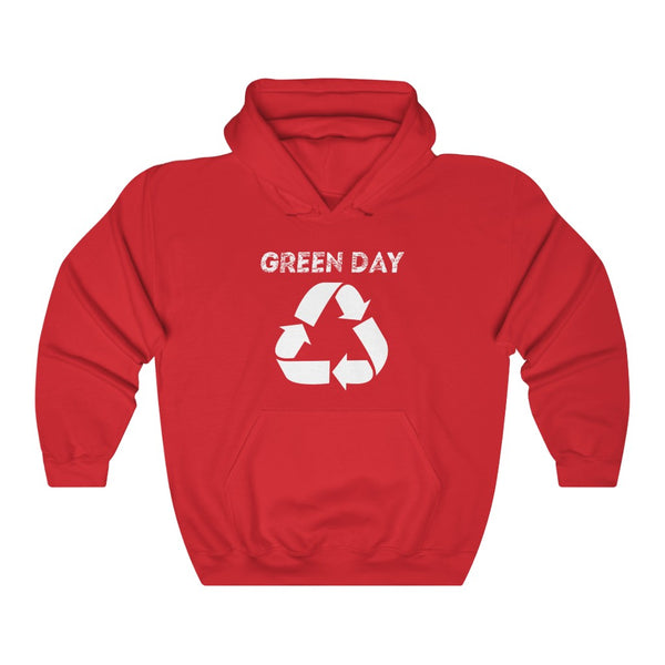 "Green Day" recycling logo hoodie
