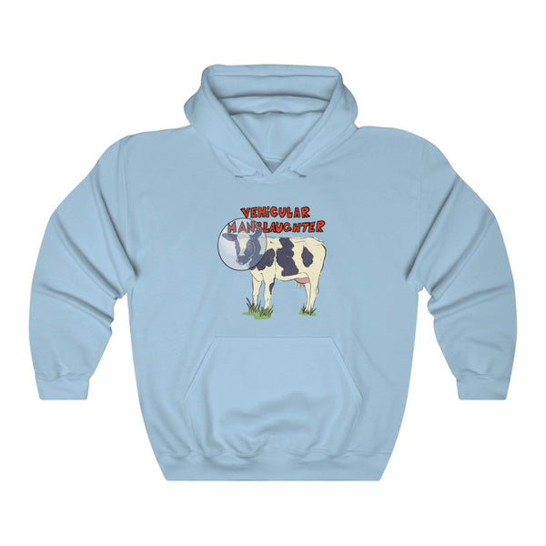 "Vehicular Manslaughter" astronaut cow hoodie